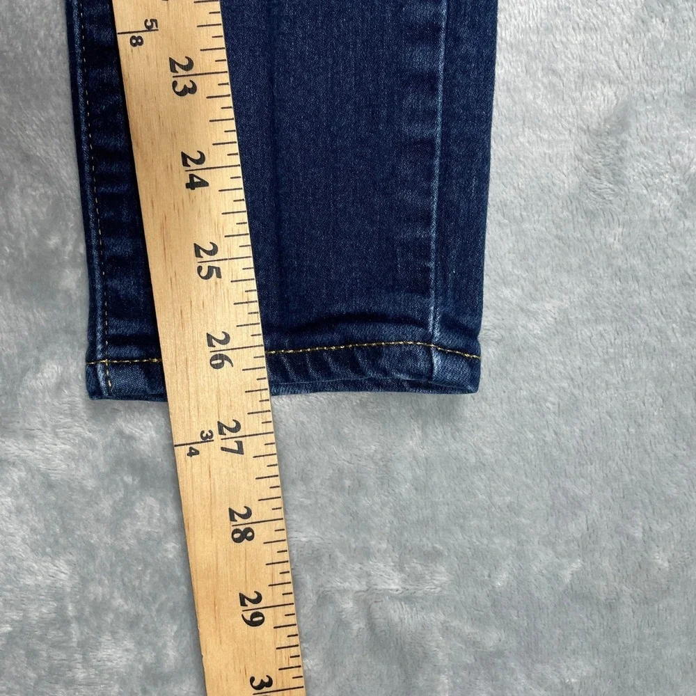 Levi's 711 Skinny‎ Jeans Women 25 Dark Indigo Blue Mid Rise Denim